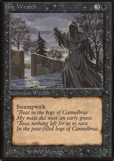 Magic the Gathering: Limited Edition Alpha (Base Set) card 95 Bog Wraith