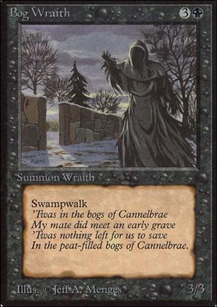 Magic the Gathering: Limited Edition Alpha (Base Set) card 95 Bog Wraith