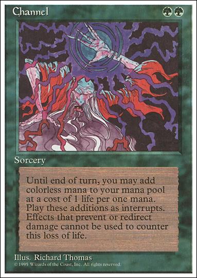 Magic the Gathering: 4th Edition (Base Set) card 236 Channel
