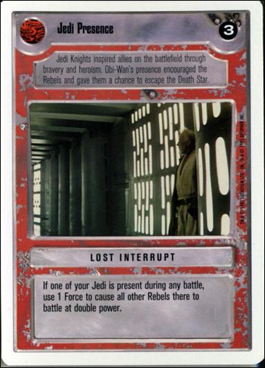 Star Wars: Premiere Unlimited (Base Set) card 242 Jedi Presence