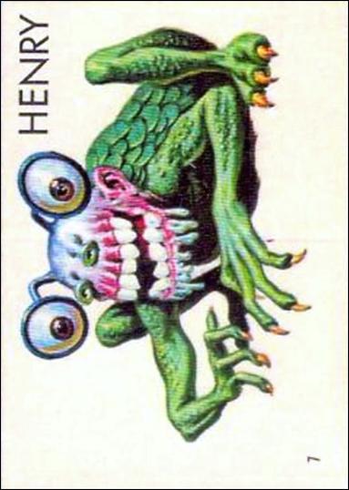 Ugly Stickers (1965) (Base Set) card 7 Henery