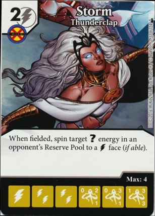 Marvel Dice Masters Deadpool card 37 Storm: Thunderclap