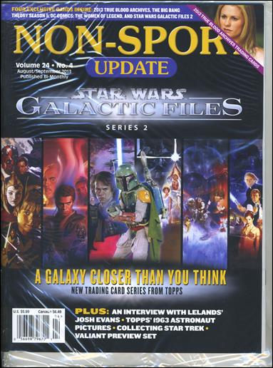 Non-Sport Update (2013) issue 4 Polybagged with Promo Cards