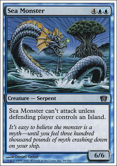Magic the Gathering: 8th Edition (Base Set) card 99 Sea Monster