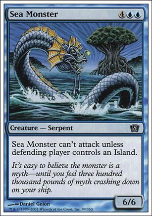 Magic the Gathering: 8th Edition (Base Set) card 99 Sea Monster