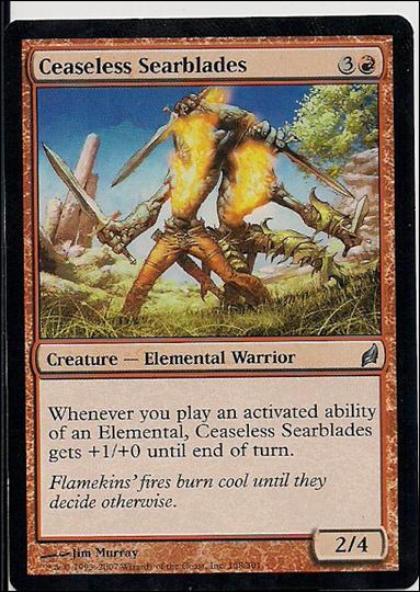Magic the Gathering: Lorwyn (Base Set) card 158 Ceaseless Searblades