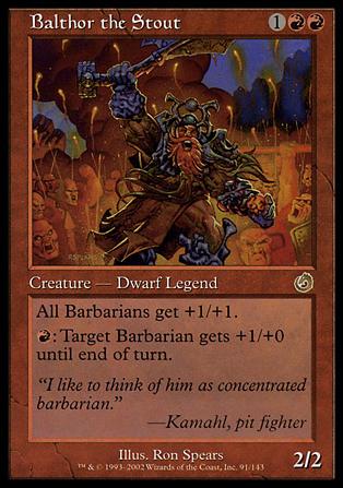 Magic the Gathering: Torment (Base Set) card 91 Balthor the Stout
