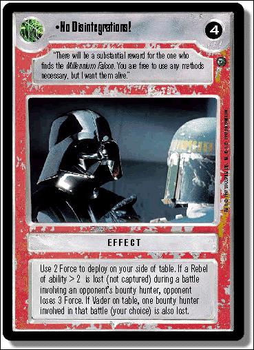 Star Wars: Dagobah Limited (Base Set) card 115 No Disintegrations!