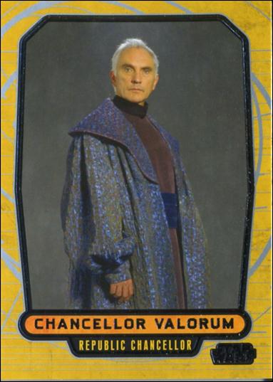 Star Wars Galactic Files (Base Set) card 15 Chancellor Valorum Republic Chancellor