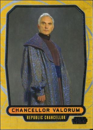 Star Wars Galactic Files (Base Set) card 15 Chancellor Valorum Republic Chancellor
