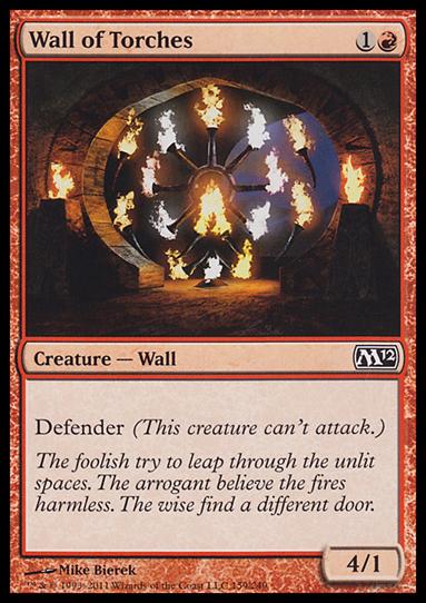 Magic the Gathering: 2012 Core Set (Base Set) card 159 Wall of Torches