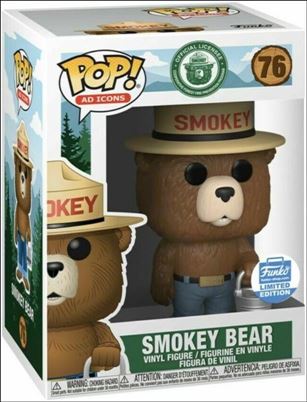 POP! Ad Icons figure 76 Smokey Bear (Bucket) Funko Shop Exclusive