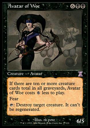 Magic the Gathering: Time Spiral (Timeshifted Subset) card 37 Avatar of Woe