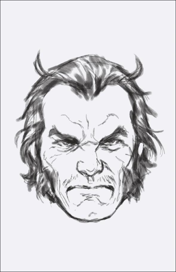 Wolverine (2020) issue 46-D Mark Brooks 1:50 Headshot Sketch Virgin Cover