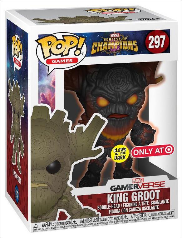 POP! Games figure 297-B King Groot GITD