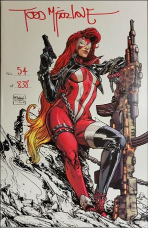 Scorched issue 1.00-I Todd McFarlane 1:250 Signed Virgin Cover 1/838