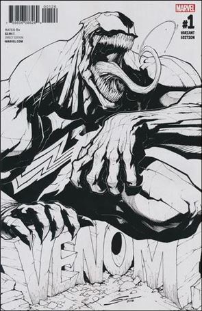 Venom (2017) issue 1-V Gerardo Sandoval Diamond Black & White Cover