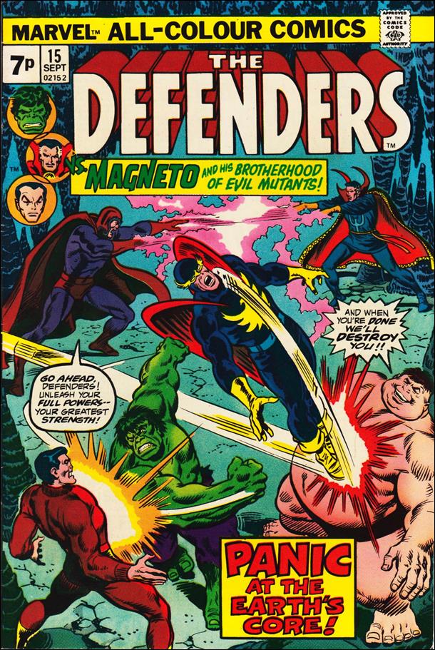 Defenders (1972) issue 15-B UK Price Cover