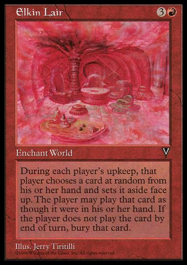 Magic the Gathering: Visions (Base Set) card 78 Elkin Lair
