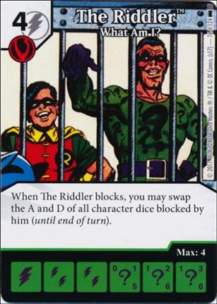 DC Comics Dice Masters Batman card 76 The Riddler: What am I ?