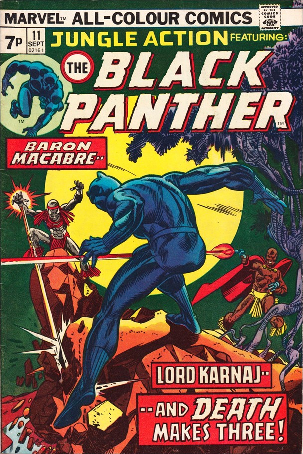 Jungle Action (1972) issue 11-B UK Price Cover