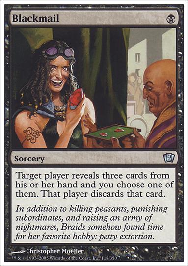 Magic the Gathering: 9th Edition (Base Set) card 115 Blackmail