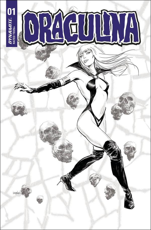 Draculina (2022) issue 1-P Rafael Kayanan 1:20 Black & White Cover