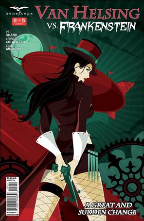 Van Helsing vs Frankenstein issue 2-B Mike Mahle Cover
