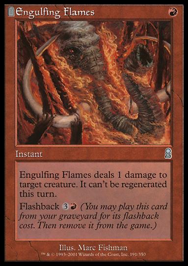 Magic the Gathering: Odyssey (Base Set) card 191 Engulfing Flames