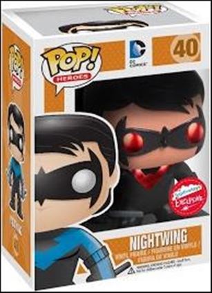 POP! Heroes figure 40-C Nightwing (Red) (Metallic)