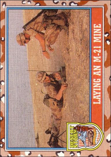 Desert Storm: Series 2 (Base Set) card 94 Laying an M-21 Mine