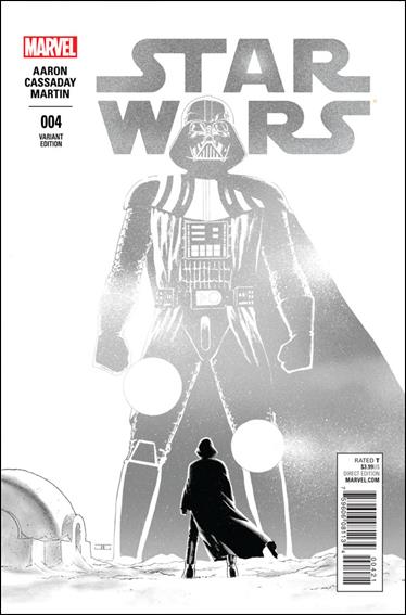 Star Wars (2015) issue 4-C John Cassaday 1:100 Black and White  Cover