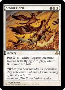 Magic the Gathering: Guildpact (Base Set) card 19 Storm Herd