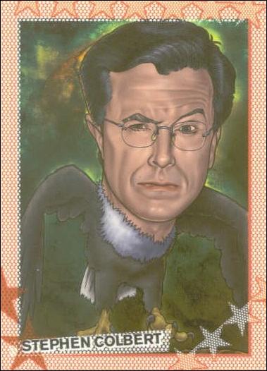 George W. Bush and The Weapons of Mass Distraction (Promo) card P1 Stephen Colbert