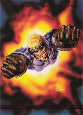 1993 Marvel Masterpieces (Base Set) card 50 Cannonball