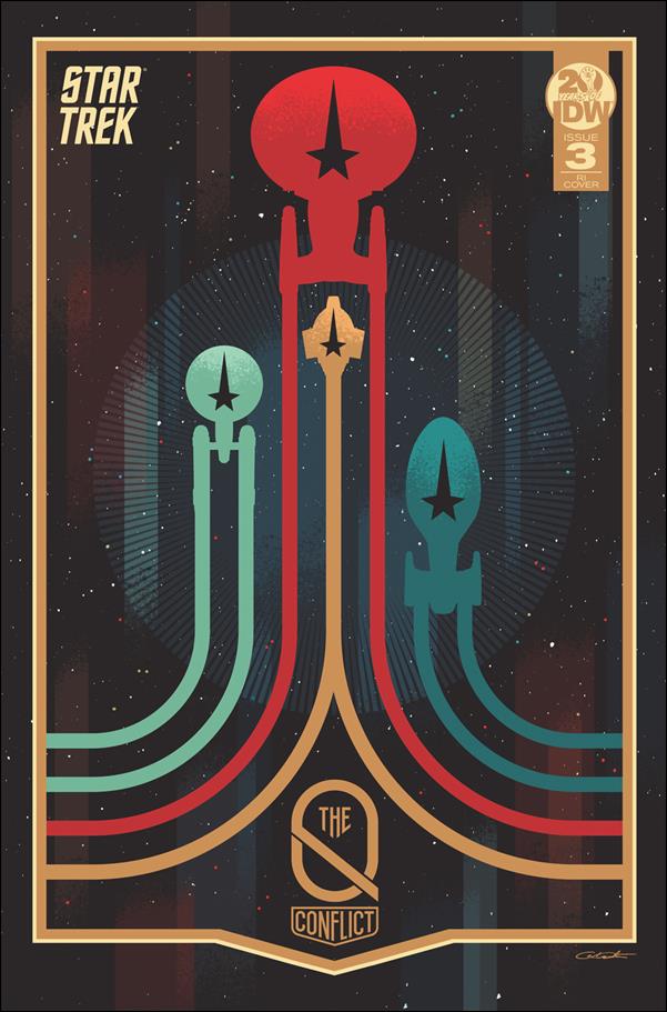 Star Trek: The Q Conflict issue 3-C George Caltsoudas 1:10 Cover