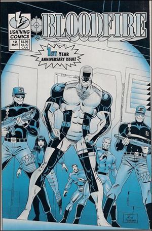 Bloodfire issue 12-B Blue Cover