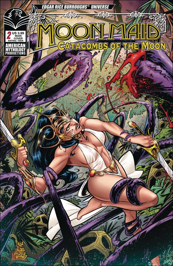 Edgar Rice Burroughs' The Moon Maid: Catacombs of the Moon issue 2 Alex Miracolo Cover