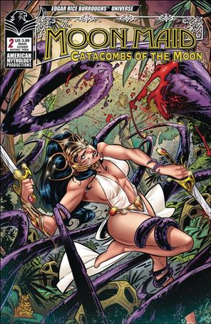 Edgar Rice Burroughs' The Moon Maid: Catacombs of the Moon issue 2 Alex Miracolo Cover