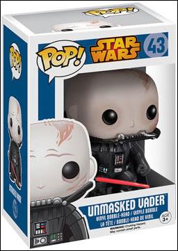 POP! Star Wars figure 43 Unmasked Vader