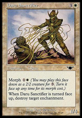 Magic the Gathering: Legions (Base Set) card 9 Daru Sanctifier