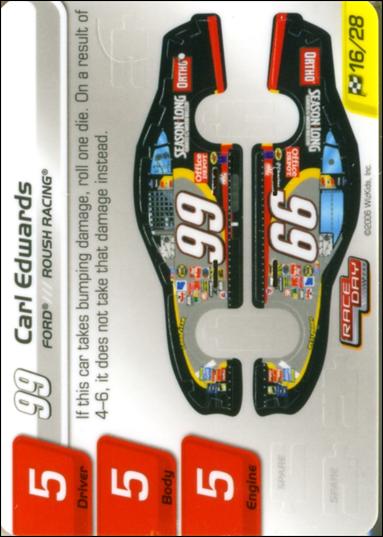 NASCAR Race Day 2006 Series 1 (Base Set) card 16.1 Carl Edwards