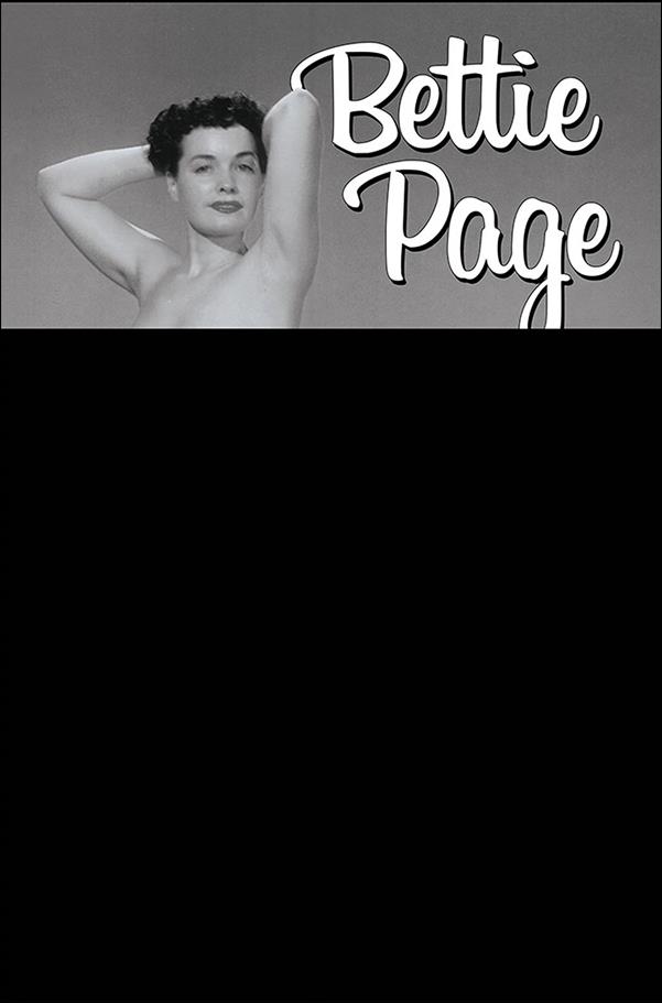 Bettie Page: The Curse of the Banshee issue 5-M Black Bag Nude Photo Cover