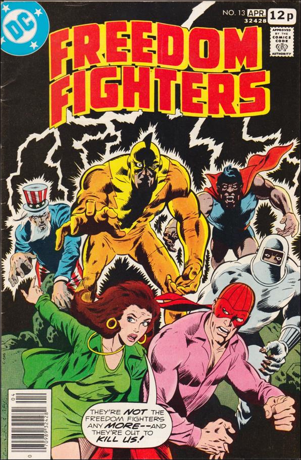 Freedom Fighters (1976) issue 13-B UK Price Cover