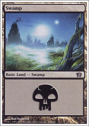 Magic the Gathering: 8th Edition (Base Set) card 339 Swamp