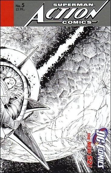 Action Comics (2011) issue 5-E Andy Kubert 1:200 Wraparound Sketch Cover