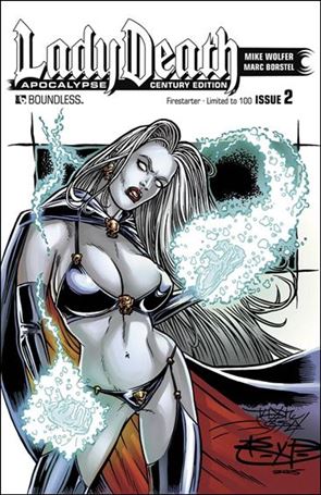 Lady Death: Apocalypse issue 2-J Century Edition Firestarter Cover 1/100
