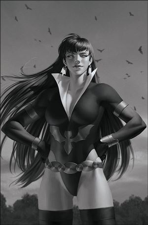 Vampirella: The Dark Powers issue 3-T Jung-Geun Yoon 1:45 Black & White Virgin Cover