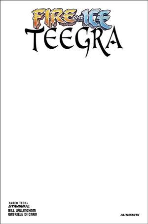 Fire and Ice: Teegra issue 1-C Blank Sketch Cover