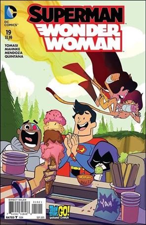 Superman/Wonder Woman issue 19-B Sean Galloway Teen Titans Go! Cover
